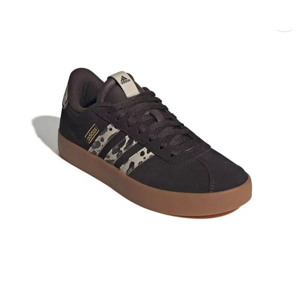 Adidas VL Court 3.0 Women's Size 9.5 Aurora Coffee Brown Sneakers Amber Gum NWB - Picture 5 of 11